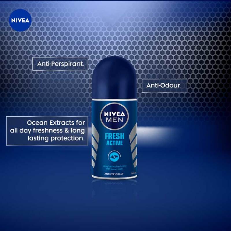 Nivea Men Fresh Active Roll On 50ml